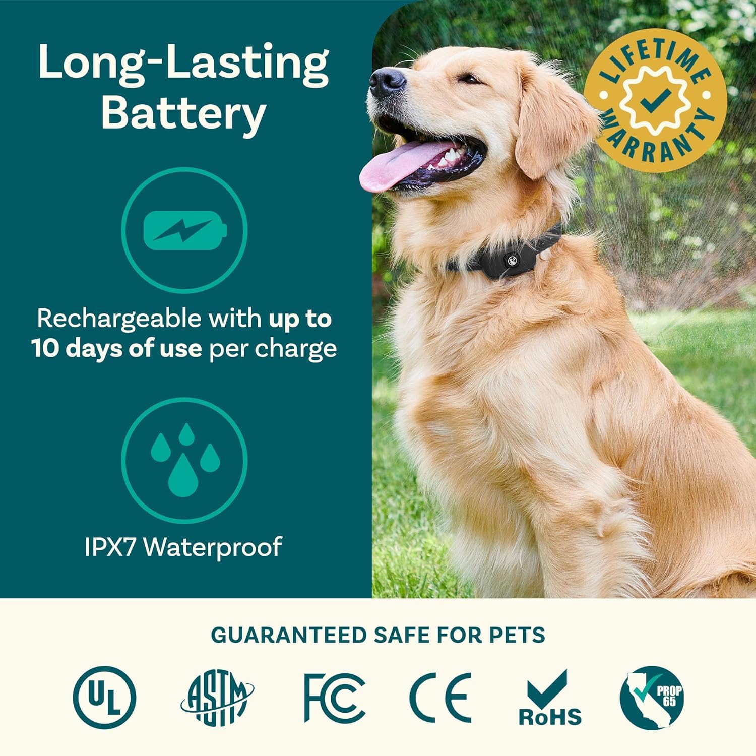 **Wireless Dog Fence & Remote Training Collar – 2.4GHz Non-GPS Invisible Fence for Dogs, Adjustable Range & Waterproof – Perfect for Backyard, Training & Outdoor Adventures**