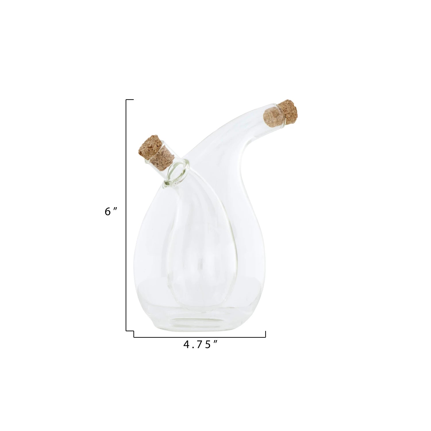 Premium Glass Oil and Vinegar Dispenser Bottle with Pour Spout - Perfect for Kitchen, Dining Table, and Salad Dressing