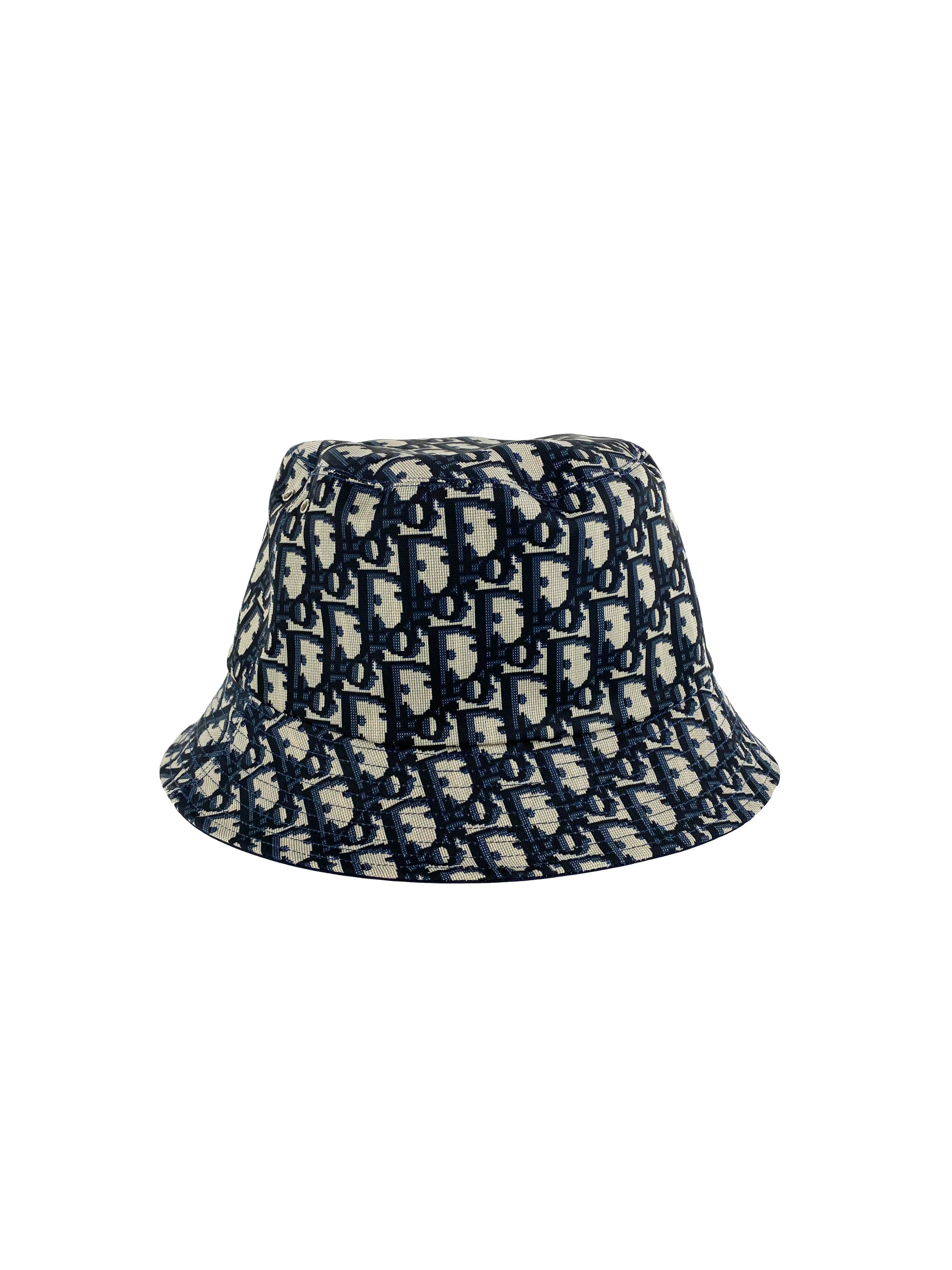 Dior Reversible Teddy D Bucket Hat for Women & Men - Fashionable Unisex Designer Bucket Hat for Outdoor Activities, Travel & Streetwear