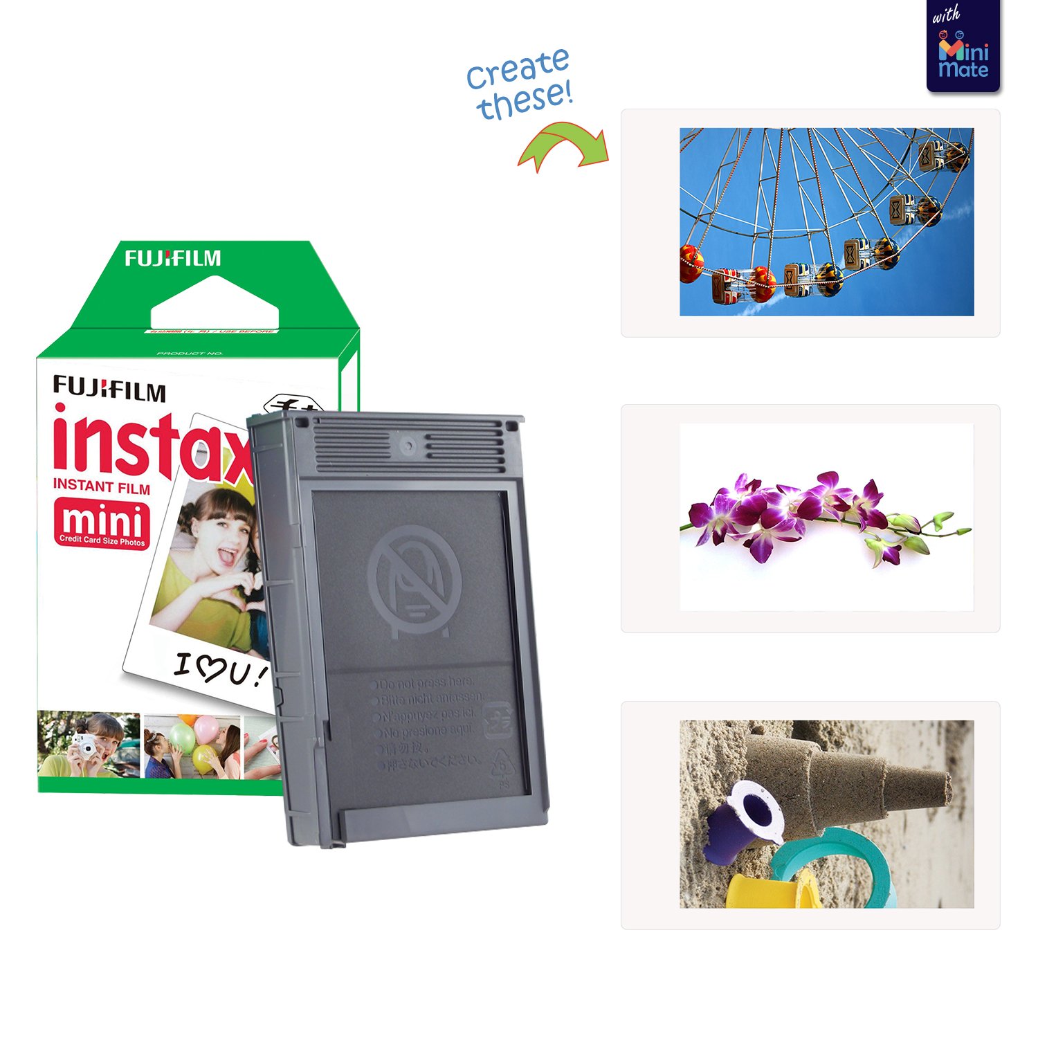 Fujifilm Instax Mini 11 Instant Camera in Blush Pink with Minimate Custom Case & 20 Sheets Twin Pack Film - Perfect for Travel, Parties, and DIY Photo Albums