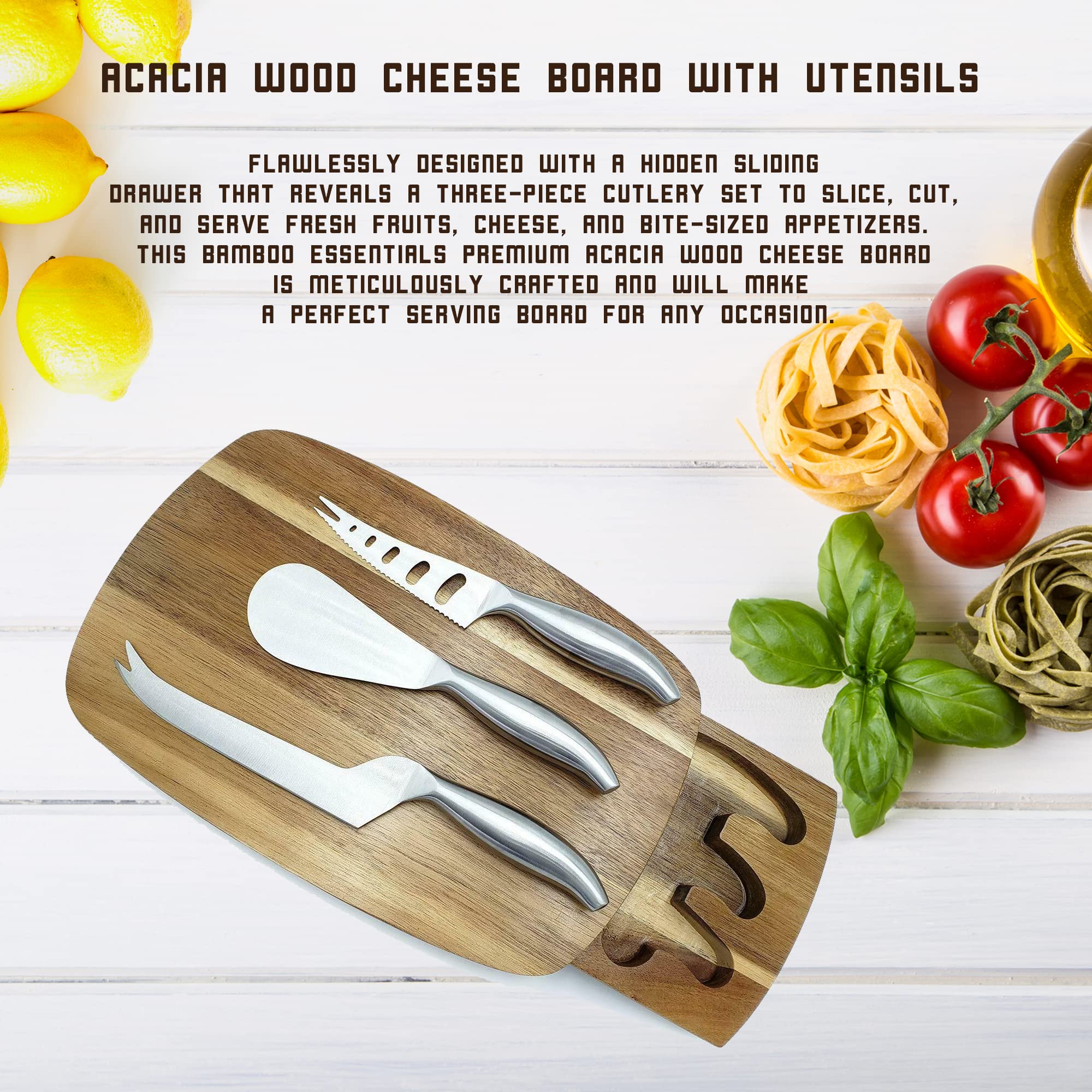 Personalized Wooden Cheese Board for Couples - Custom Engraved Charcuterie Serving Platter - Unique Wedding & Anniversary Gift - Perfect for Romantic Dinners, Housewarming Parties & Kitchen Decor