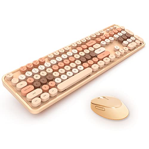 Milk Tea Mixed Style Keyboard + Mouse