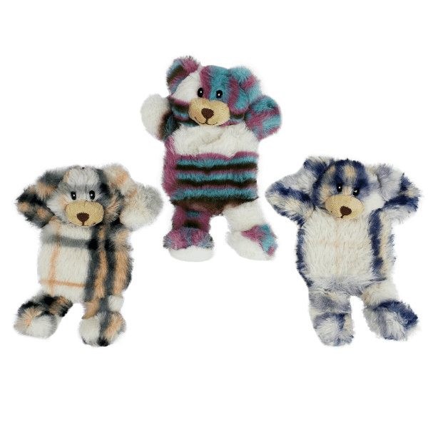 Multipet Minipet Berman Bear Plush Dog Toy - Soft & Durable Stuffed Animal for Small & Medium Dogs - Perfect for Cuddling, Chewing & Indoor Playtime