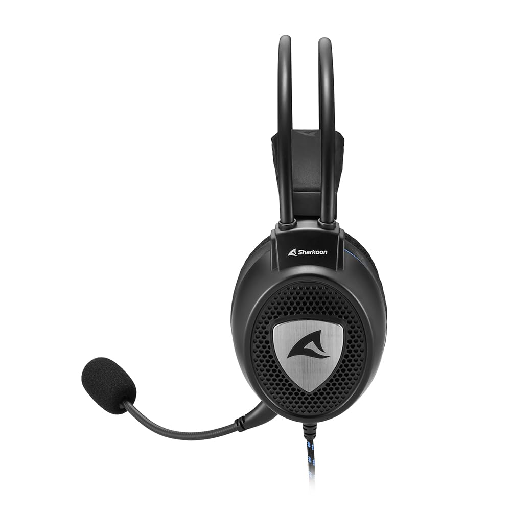 Sharkoon Skiller SGH10 Stereo Gaming Headset with Microphone - Noise Cancelling Over-Ear Headphones for PC, PS4, Xbox - Perfect for Gaming, Streaming & Online Classes