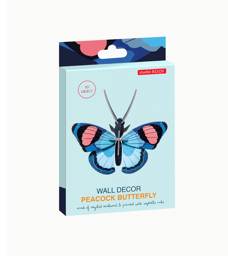 Peacock Butterfly Small Insect Art Print by Studio ROOF - Perfect for Home Decor, Nursery, and Office Wall Art