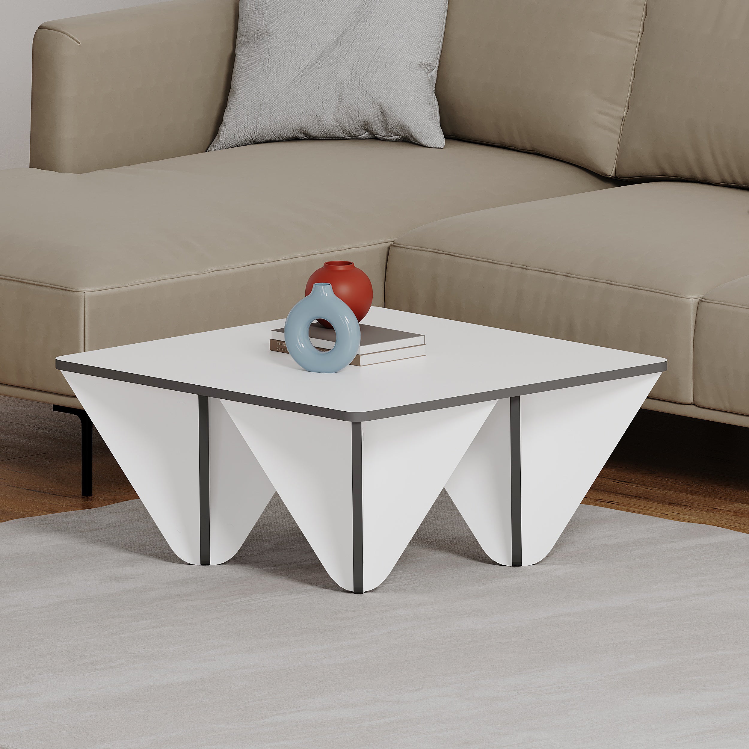 Modern Jiles Coffee Table - Stylish & Durable Living Room Center Table for Home Decor - Perfect for Living Rooms, Offices & Lounge Areas