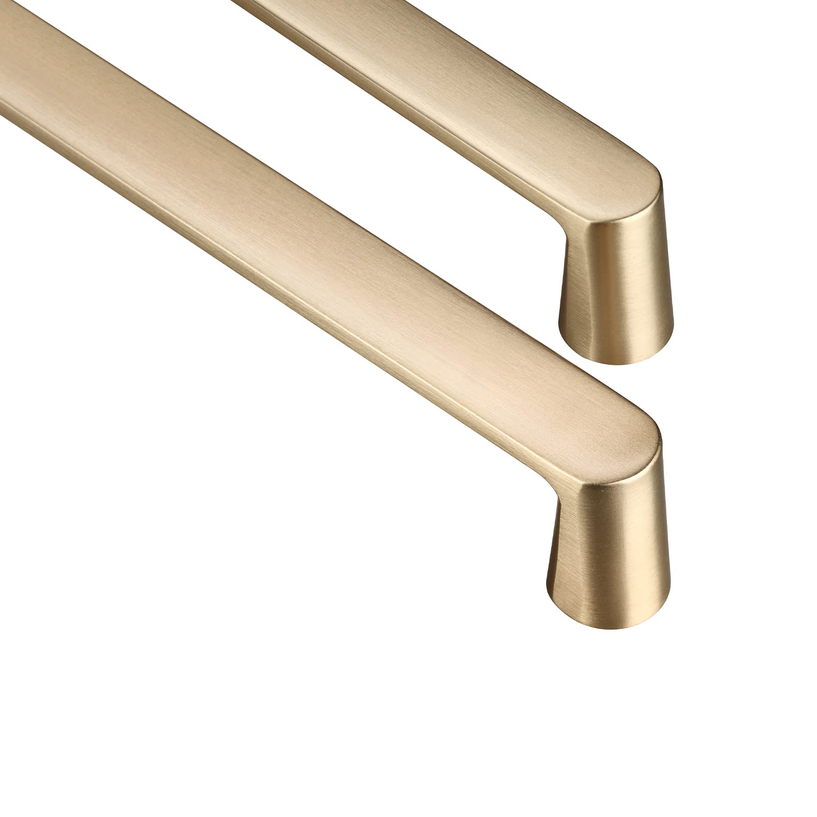 10 Pack Brushed Gold Cabinet Pulls - 8.5 Inch Length (7.5 Inch Hole Spacing) - Elegant Kitchen Cabinet Handles, Dresser & Cupboard Hardware - Perfect for Home Renovation, DIY Projects & Furniture Upgrades