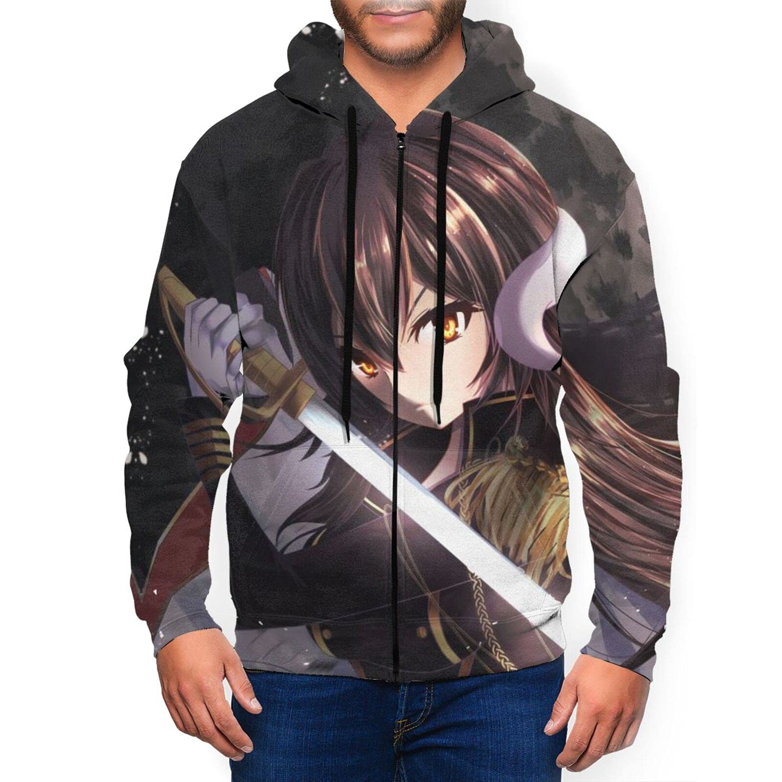 Azur Lane Anime Hoodie for Men - Loose Fit Casual Pullover Sweatshirt | Perfect for Cosplay, Gaming & Streetwear Fashion