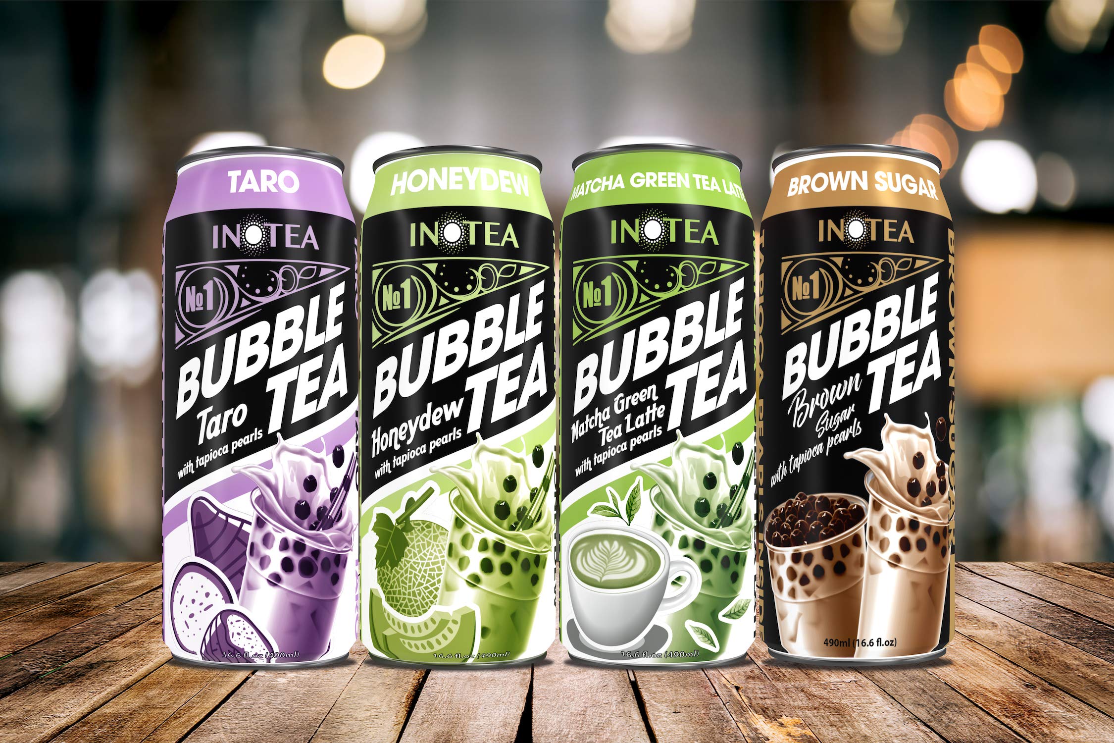 Premium Brown Sugar Bubble Tea Drink - Ready to Drink Black Milk Tea with Boba in 16.6 oz Can (Pack of 24) | Convenient On-the-Go Beverage for Office, School & Parties