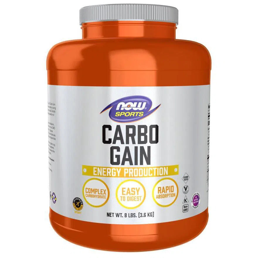 NOW Sports Carbo Gain Powder - Premium Maltodextrin Carbohydrate Supplement for Energy & Endurance - Ideal for Workouts, Running & Athletic Performance