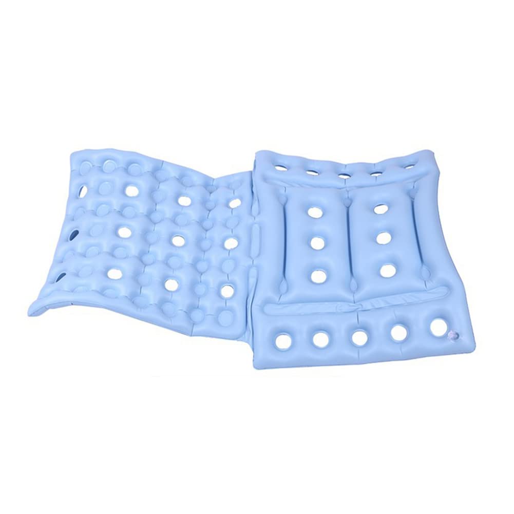 Premium Inflatable Pressure Relief Cushion for Wheelchair & Recliner - Orthopedic Bed Sore Prevention Seat Pad with Non-Slip Cover (Blue) - Ideal for Elderly Care, Post-Surgery Recovery & Long-Term Sitting Comfort