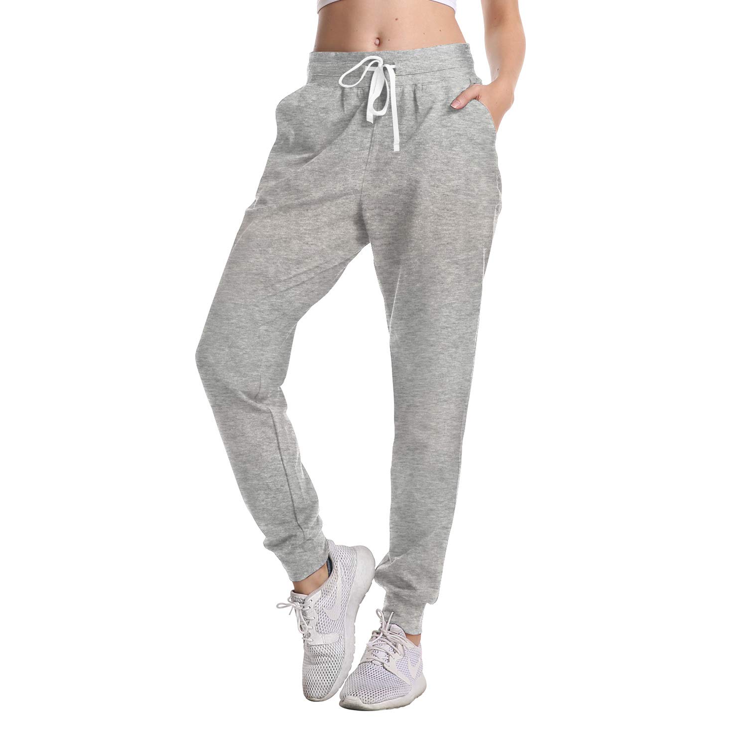 DAYOUNG Women's Jogger Pants - Running, Yoga, Lounge & Hiking Sweatpants with Pockets | Comfortable Loose Fit Cargo Pants for Workout, Travel & Casual Wear
