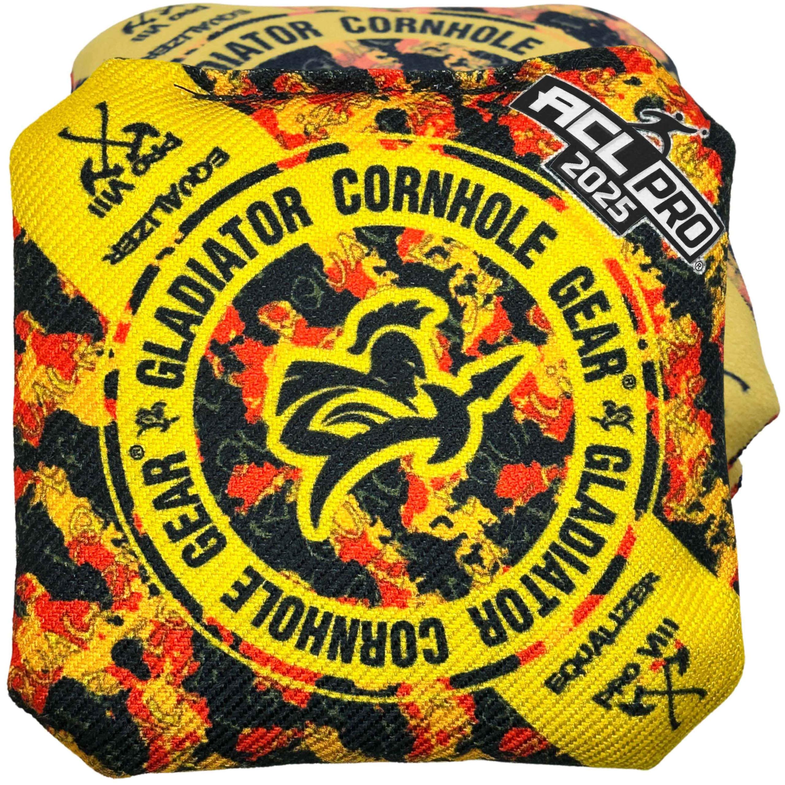 Professional ACL Cornhole Bags - Regulation Size & Weight - Slick & Stick Cornhole Game Bags for Outdoor Lawn Games, Tailgating, and Backyard Parties