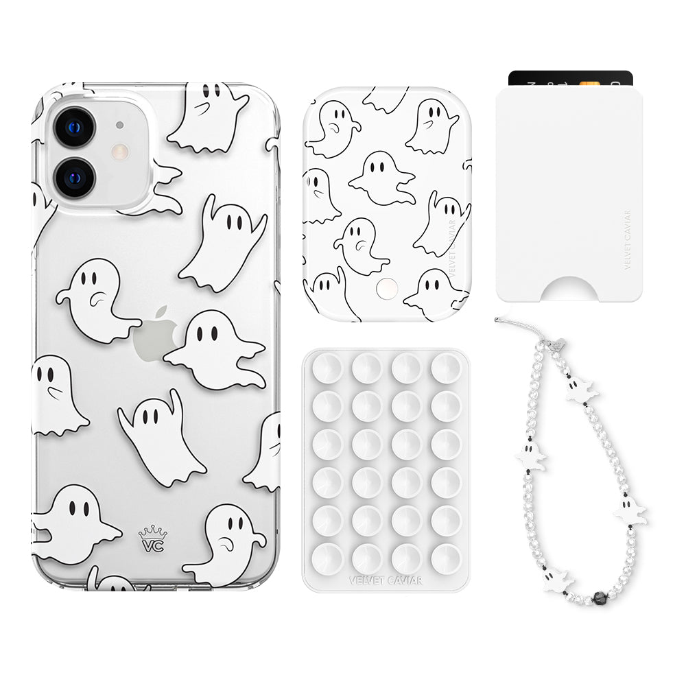Ghosted iPhone Wallet Case with Card Holder - Slim Protective Cover for iPhone 13/14/15 Pro Max - Perfect for Everyday Use, Travel & Contactless Payments
