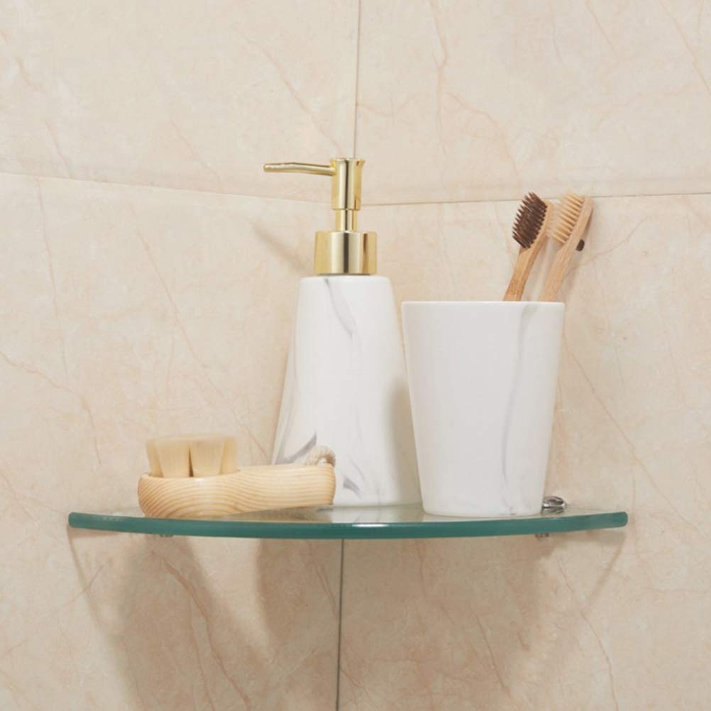 LIOOBO 2-Pack Waterproof Bathroom Storage Rack - Wall Mounted Shower Corner Shelf Organizer for Shampoo, Soap & Toiletries - Perfect for Small Bathroom & Shower Organization