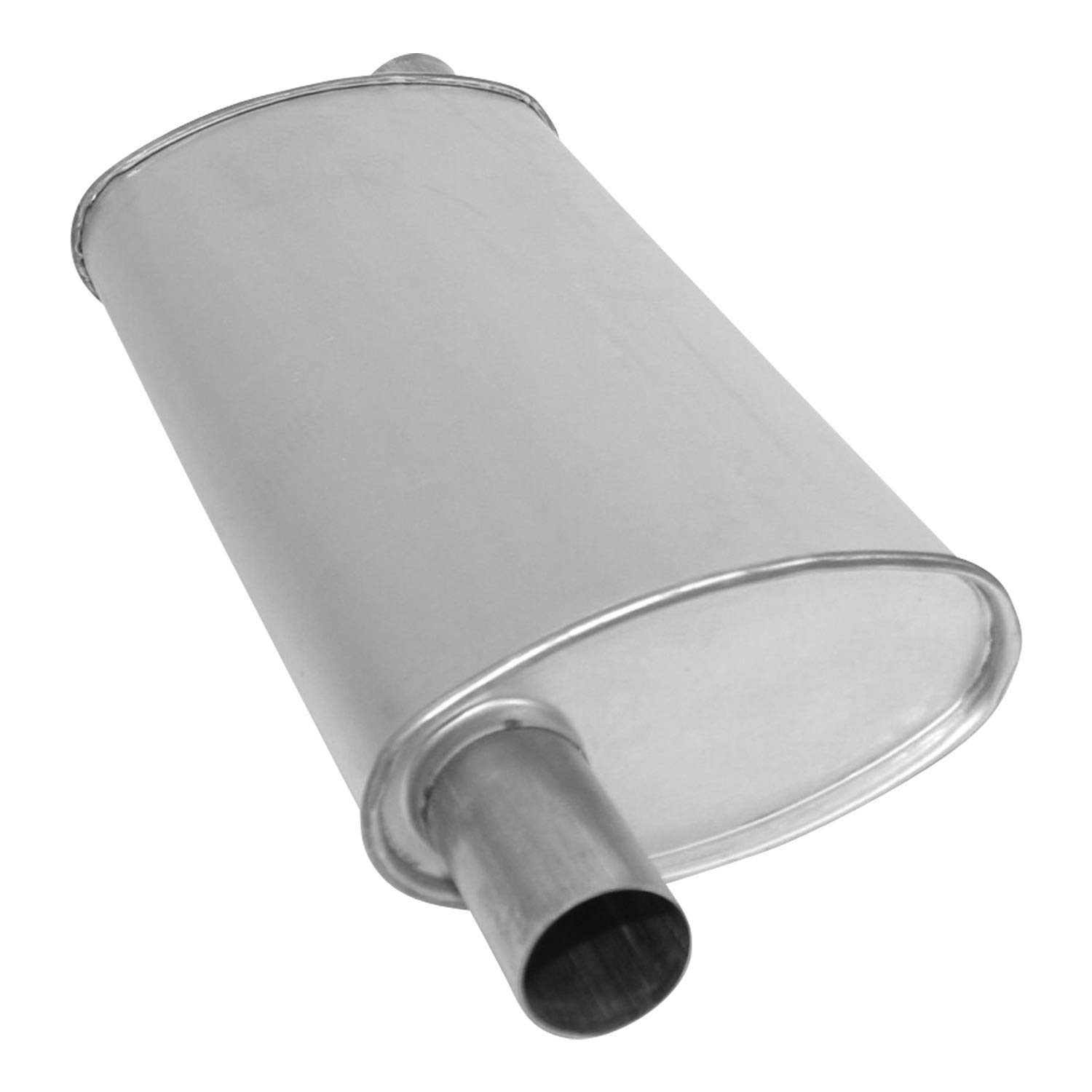 AP Exhaust Products 3757 Performance Muffler - High-Quality Car Exhaust System for Enhanced Sound & Performance - Perfect for Automotive Upgrades & DIY Installations