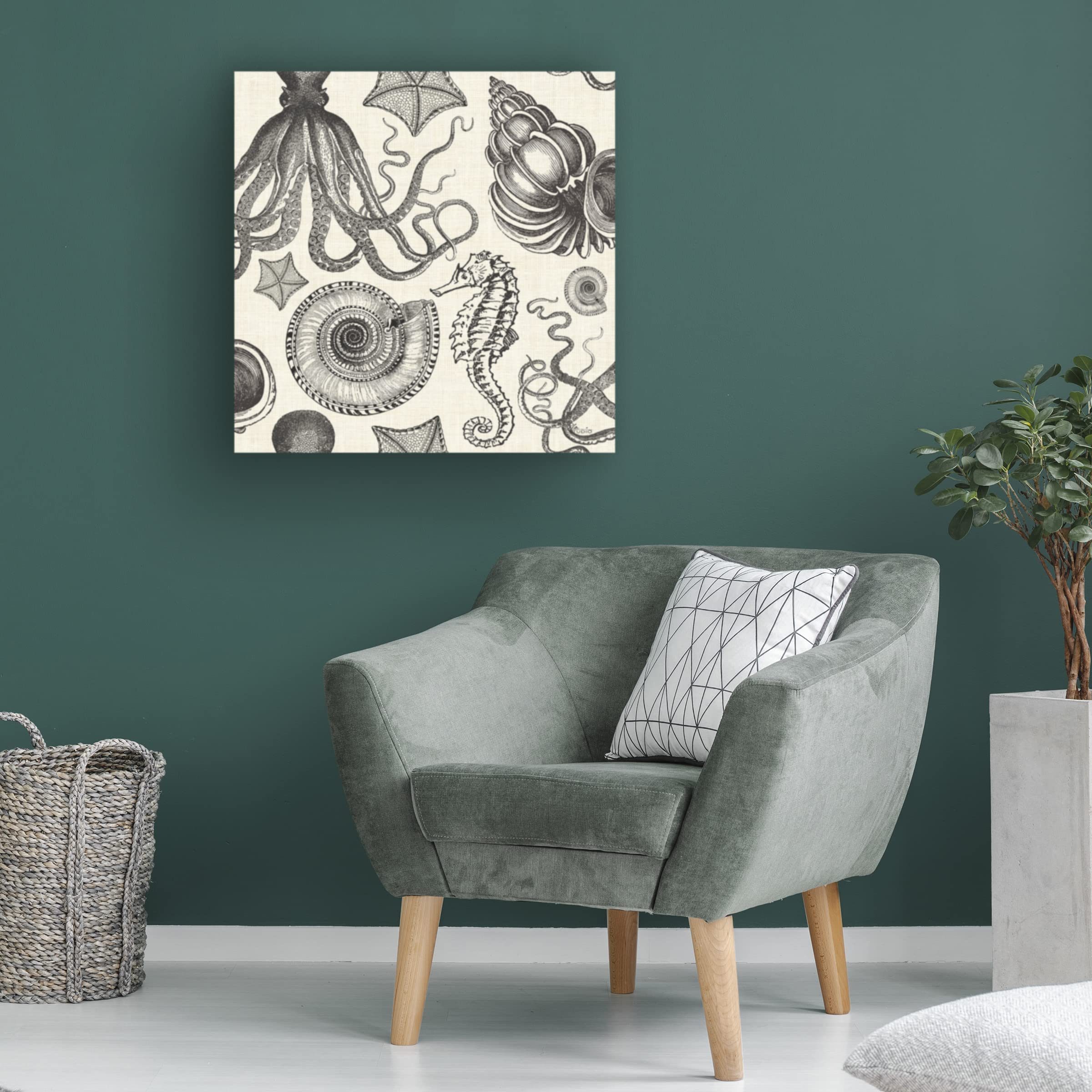 Anne Tavoletti 'Oaked and Aged Pattern IVD' Canvas Wall Art Print - Modern Abstract Painting for Living Room, Bedroom & Office Decor