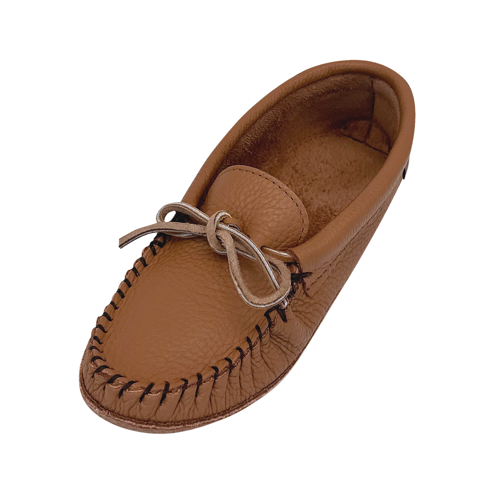 Women's Soft Sole Brown Leather Moccasins - Comfortable Slip-On Shoes for Indoor/Outdoor Wear - Perfect for Home, Office & Casual Outings