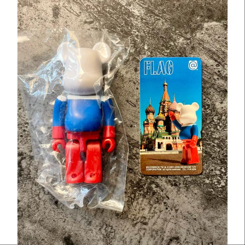 Bearbrick Series 17 FLAG Russia 100% Collectible Art Toy - Limited Edition Vinyl Figure for Display & Investment | Perfect for Home Decor, Office Collection, and Anime Fans Gift