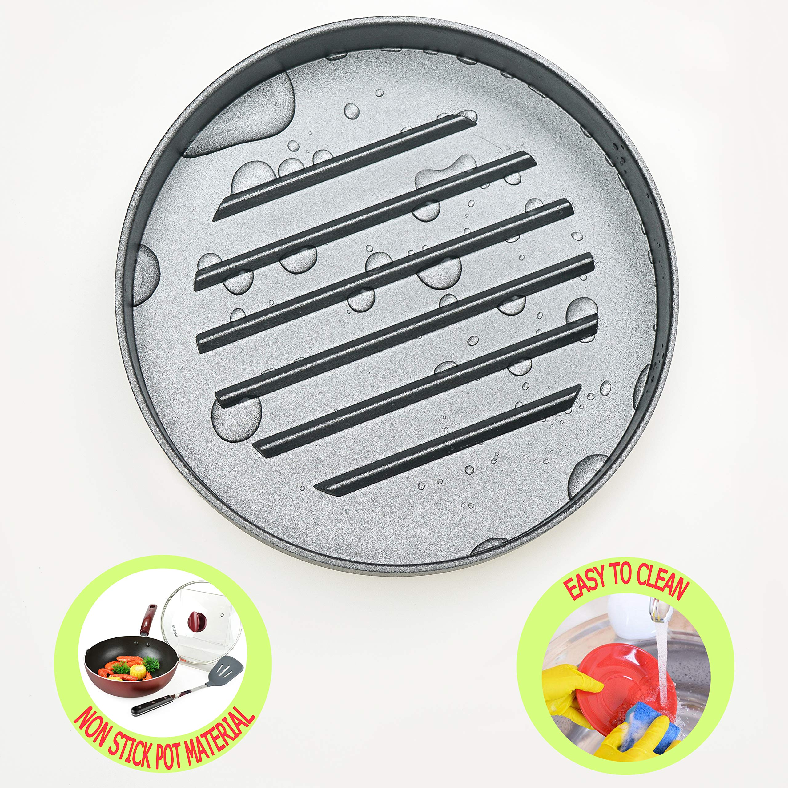 **Non-Stick BBQ Burger Press Patty Maker - Stainless Steel Hamburger Mold for Stuffed Burgers, Sliders & Beef Patties | Easy to Clean with Silicone Brush | Perfect for Backyard Grilling, BBQs & Home Cooking**