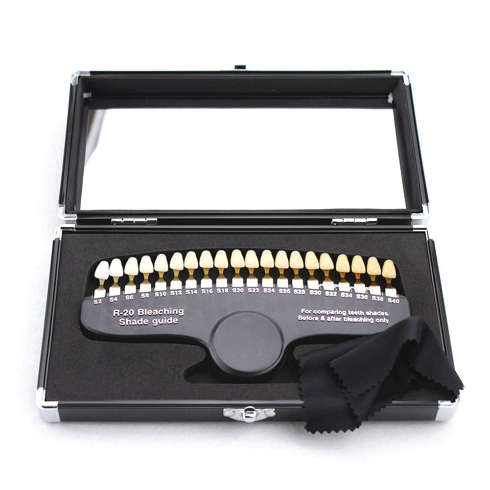 Professional Dental Teeth Shade Guide R-20 with 20 Colors - Perfect for Teeth Whitening, Cosmetic Dentistry & Dental Lab Work