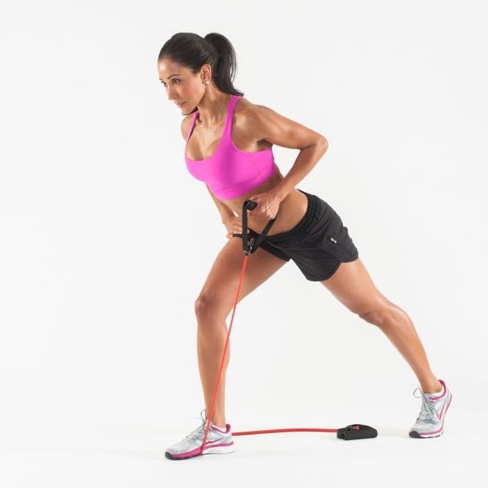 Black Resistance Band with Door Anchor - Home & Gym Workouts