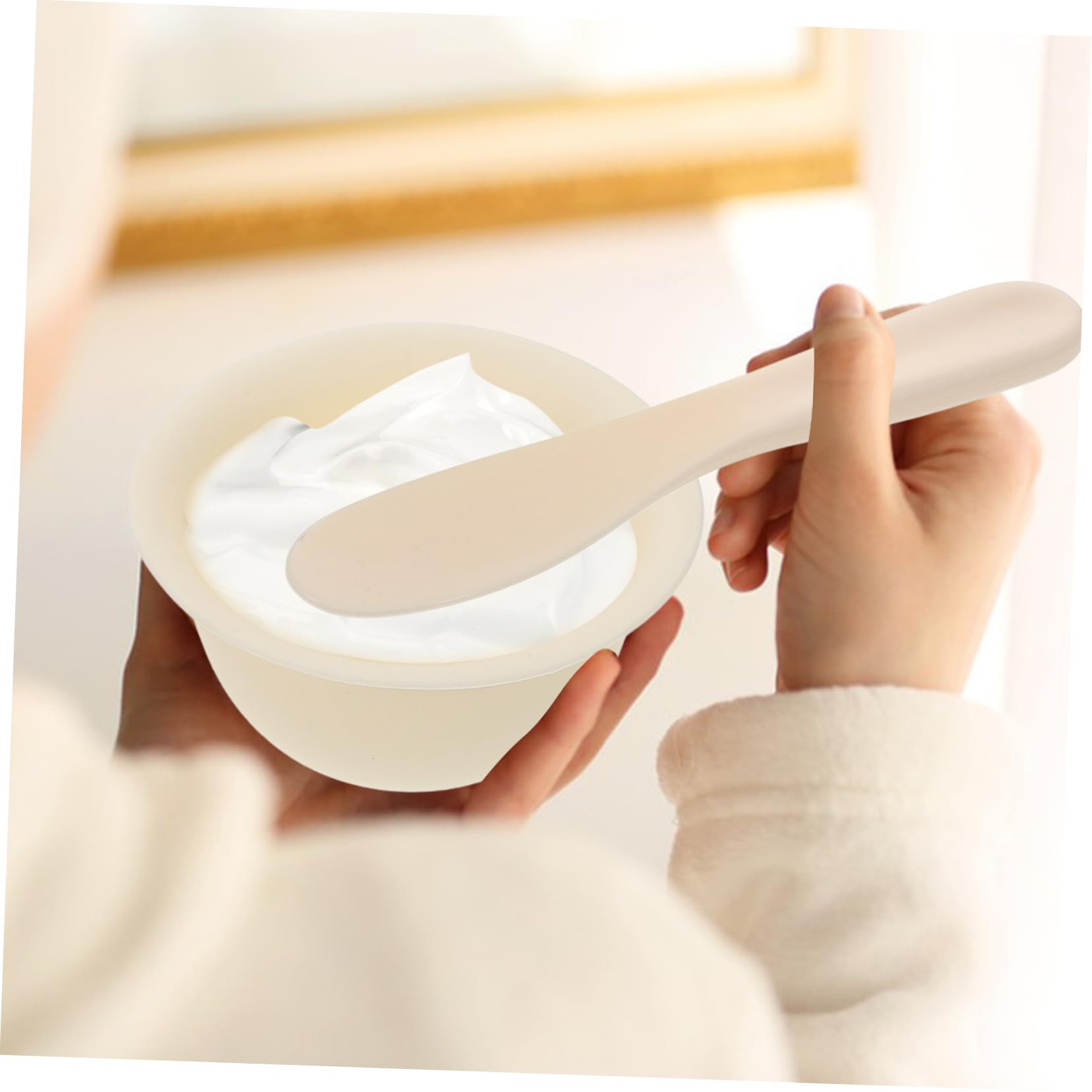 **Hemoton Silicone Facial Mask Mixing Bowl Set - Professional Spa Mask Making Tool for DIY Skincare & Beauty Treatments at Home**