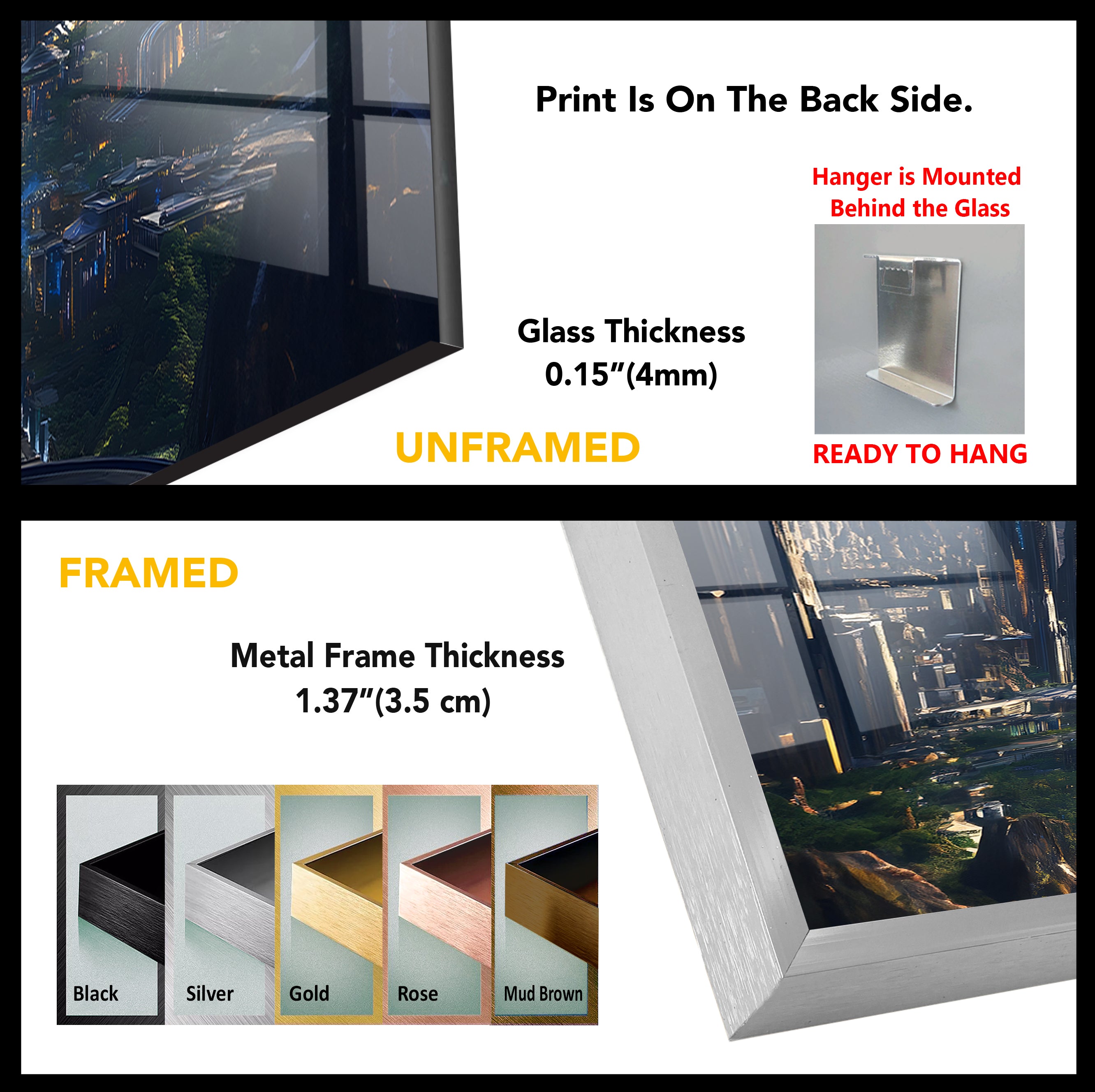 Black Panther City View Glass Wall Art - Stunning Superhero Decor for Living Room, Bedroom & Office - Perfect Marvel Fan Gift & Modern Home Decor