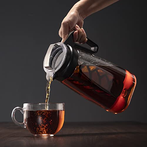 Premium VerticalRising Cold Brew Coffee Maker & Pitcher - 64 fl oz Iced Coffee Maker, Tea Infuser for Loose Leaf & Fruit | Perfect for Home, Office & Outdoor Use
