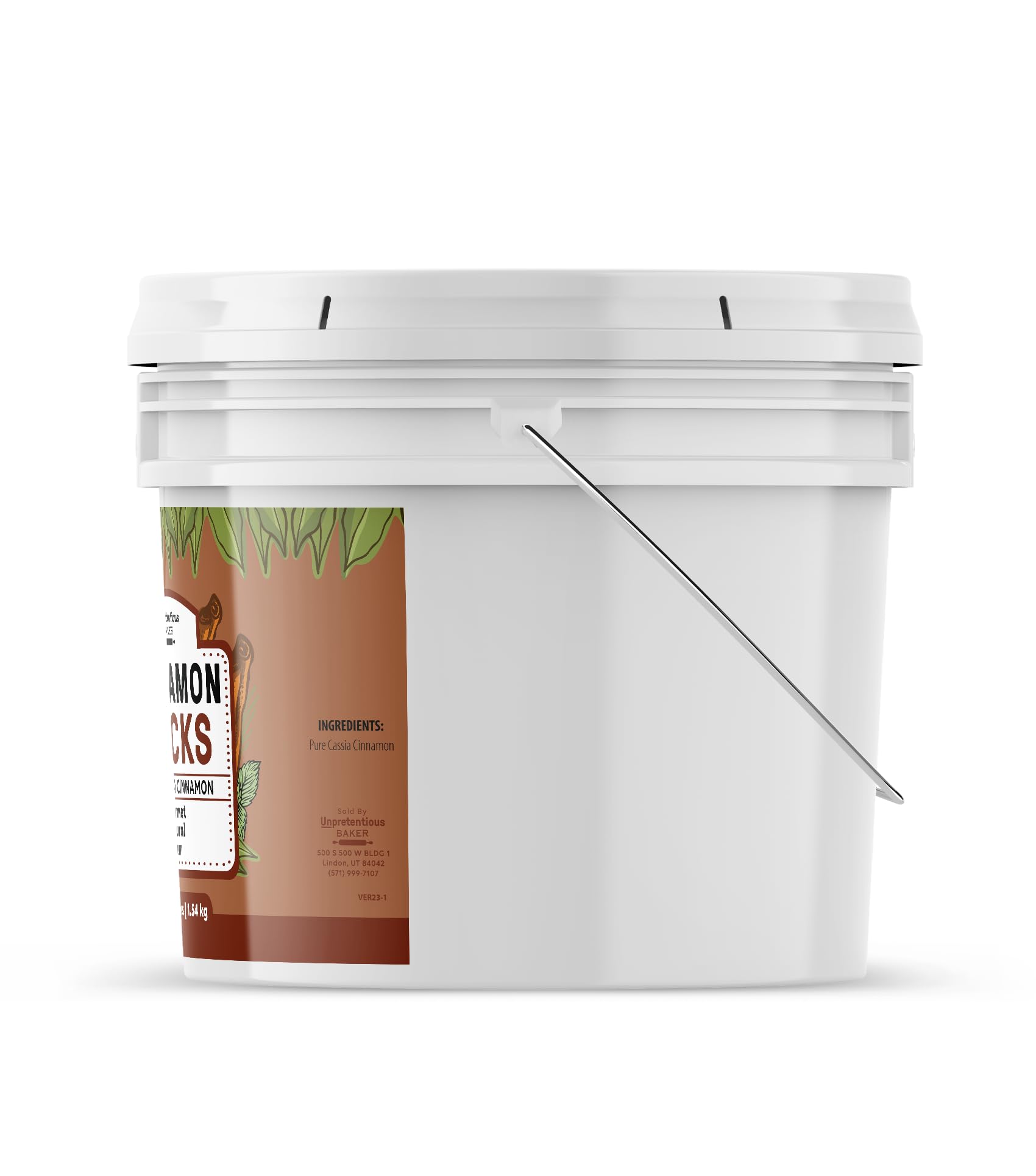 Premium Cassia Cinnamon Sticks - 2 Gallon Bulk Bucket | 100% Pure & Natural | Perfect for Cooking, Baking & Tea | Ideal for Restaurants, Bakeries & Home Chefs