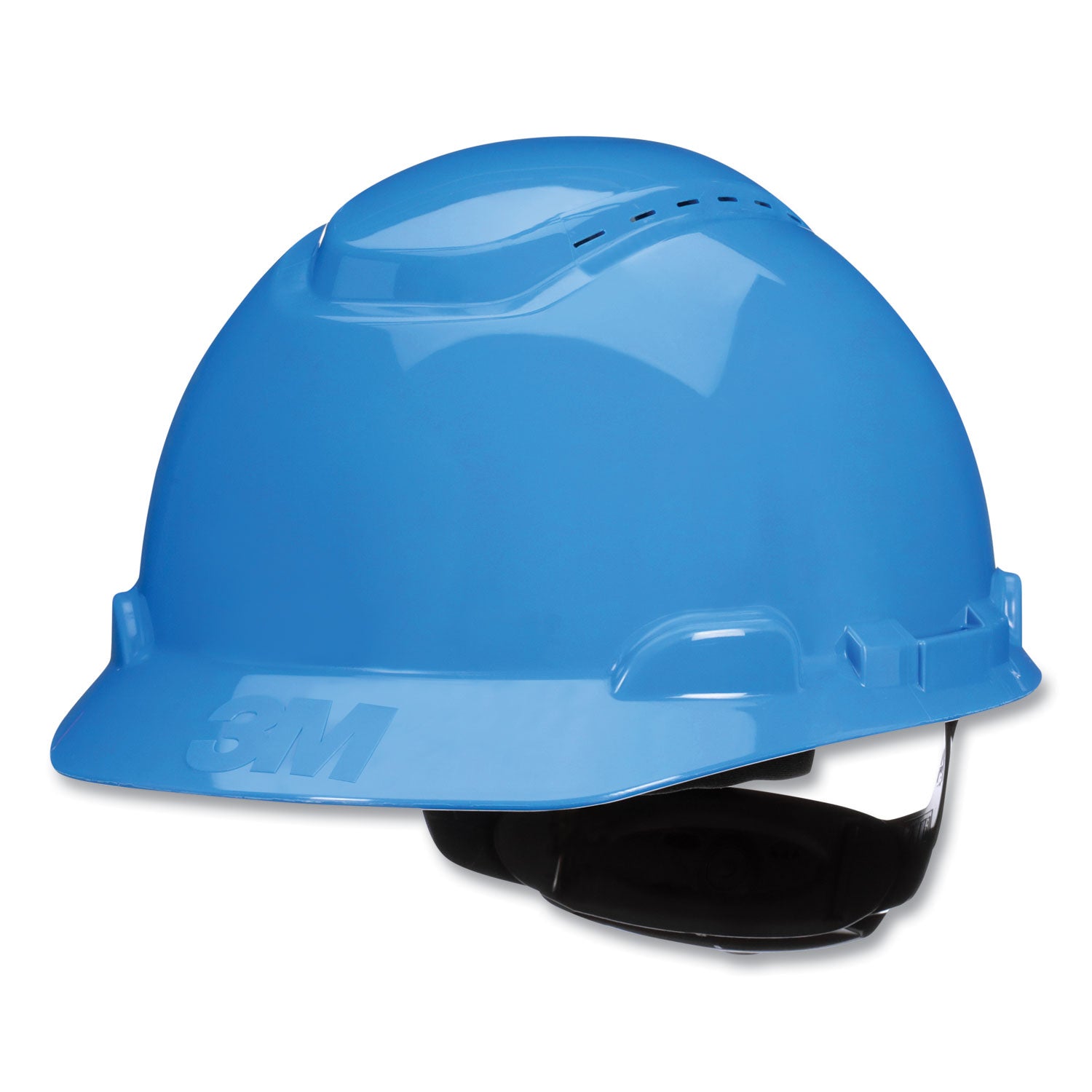 3M™ SecureFit H Series Hard Hats - H700 Vented Safety Helmet with UV Indicator, 4-Point Pressure Diffusion Ratchet Suspension, ANSI/ISEA Certified, Blue - Ideal for Construction, Industrial Work & Outdoor Labor Protection