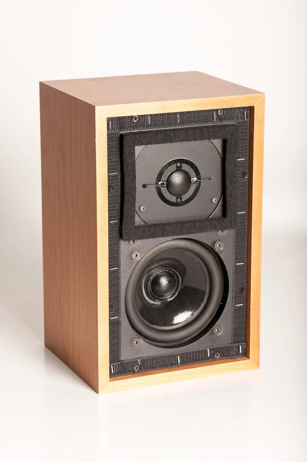 Falcon Acoustics Gold Badge LS3/5A Bookshelf Speakers - High-Fidelity Studio Monitor for Audiophiles, Home Theater & Music Listening