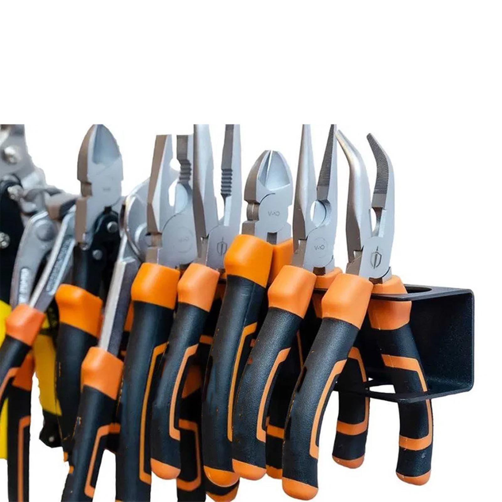 Wall Mounted Screwdriver Organizer & Tool Holder - Heavy Duty Hammer Rack, Pliers Organizer Bracket for Hand Tools - Perfect for Garage, Workshop, and DIY Projects