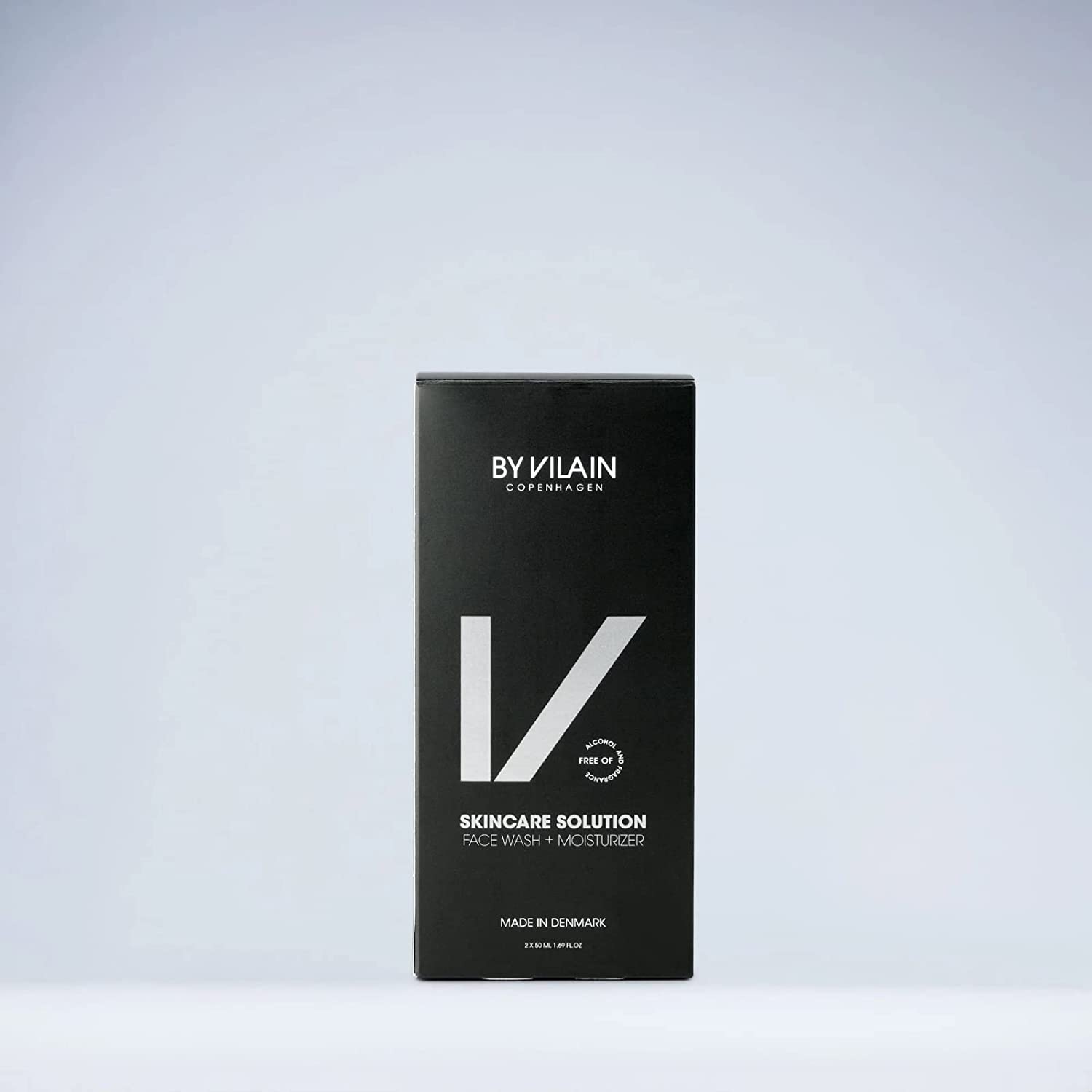 By Vilain Skincare Solution 2 Pack - Face Wash & Moisturizer Cream Set (50ml) | Moisture Therapy Facial Cleanser & Hydrating Vegan Face Cream for Sensitive, Normal & Dry Skin | Daily Skincare Routine for Men & Women | Perfect for Morning & Night Use