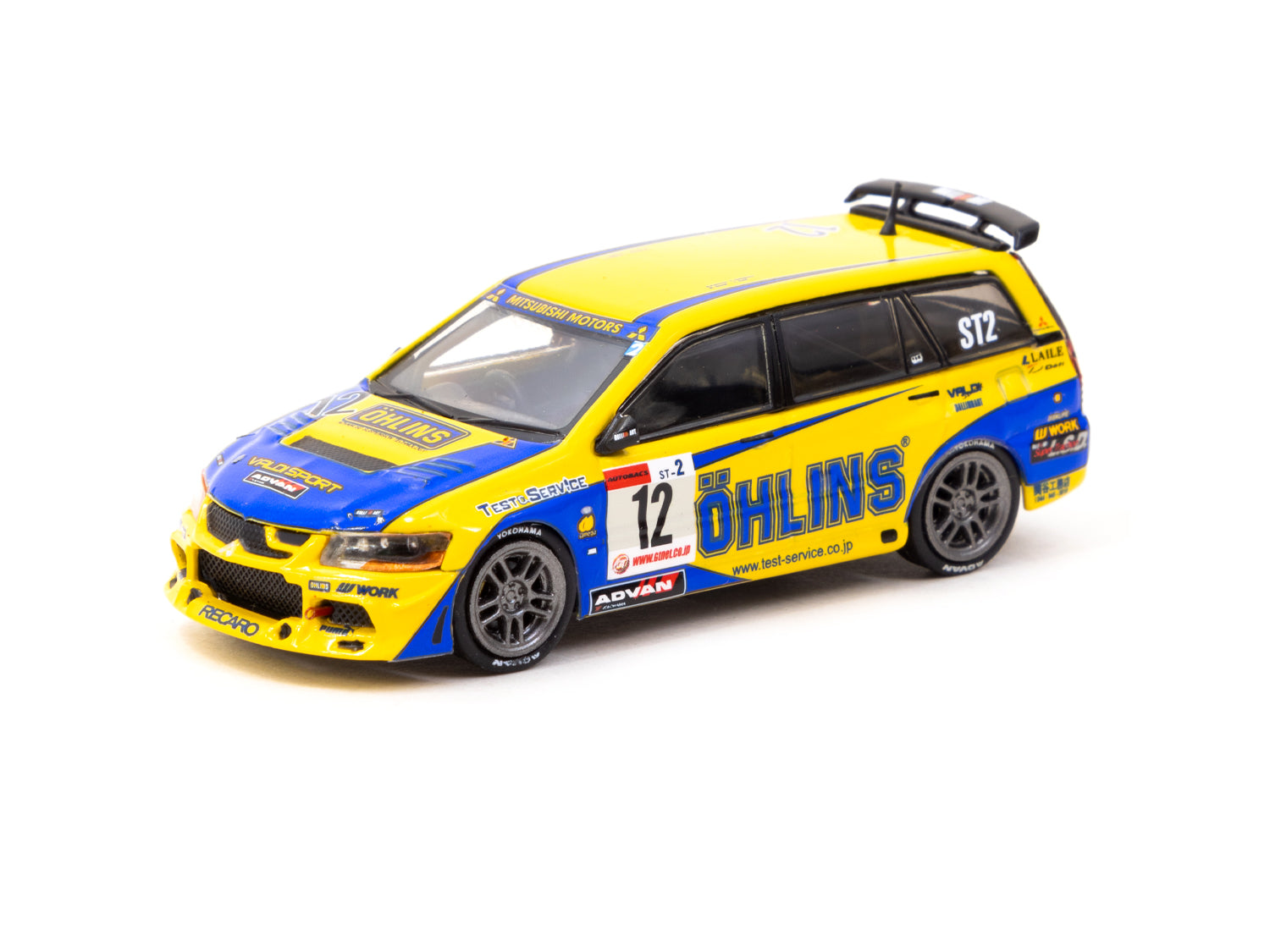 Tarmac Works 1/64 Mitsubishi Lancer Evolution Wagon Super Taikyu Series 2006 - Diecast Model Car for Collectors | Perfect for Display, Racing Scenes & Gift Giving