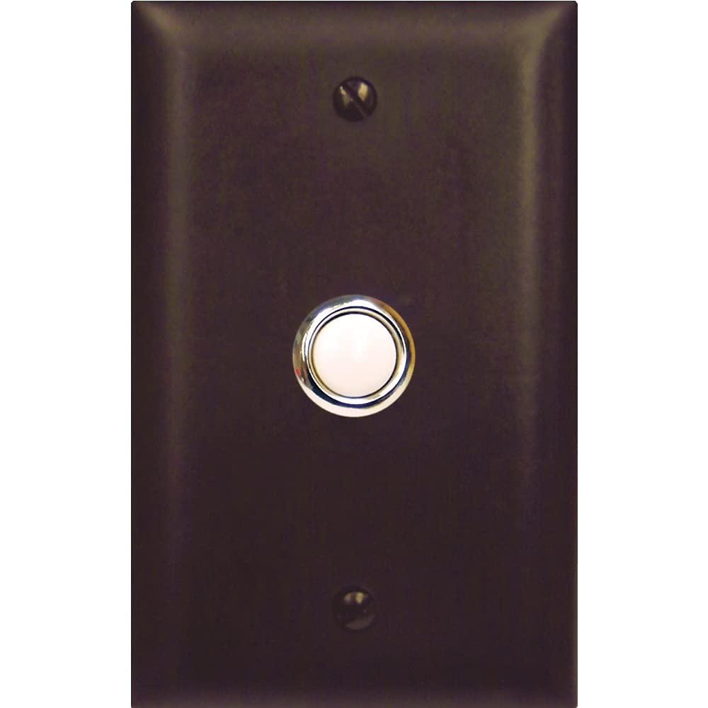 Viking Bronze Doorbell Button Panel - Vintage Style Doorbell with Weatherproof Design for Home & Office Entrance Security