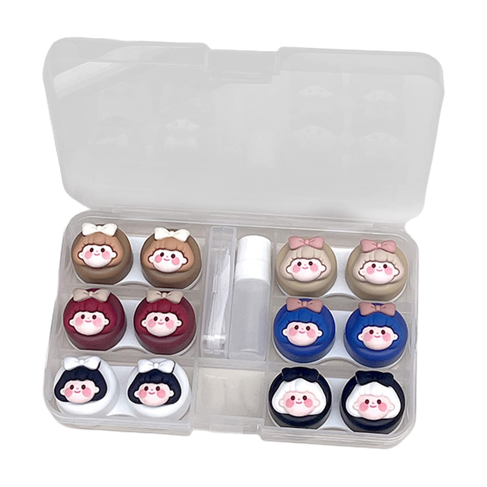 6Pcs/Set Premium Glasses Case - Scratch-Resistant Unique Eyewear Storage Box for Travel, Home & Office Use
