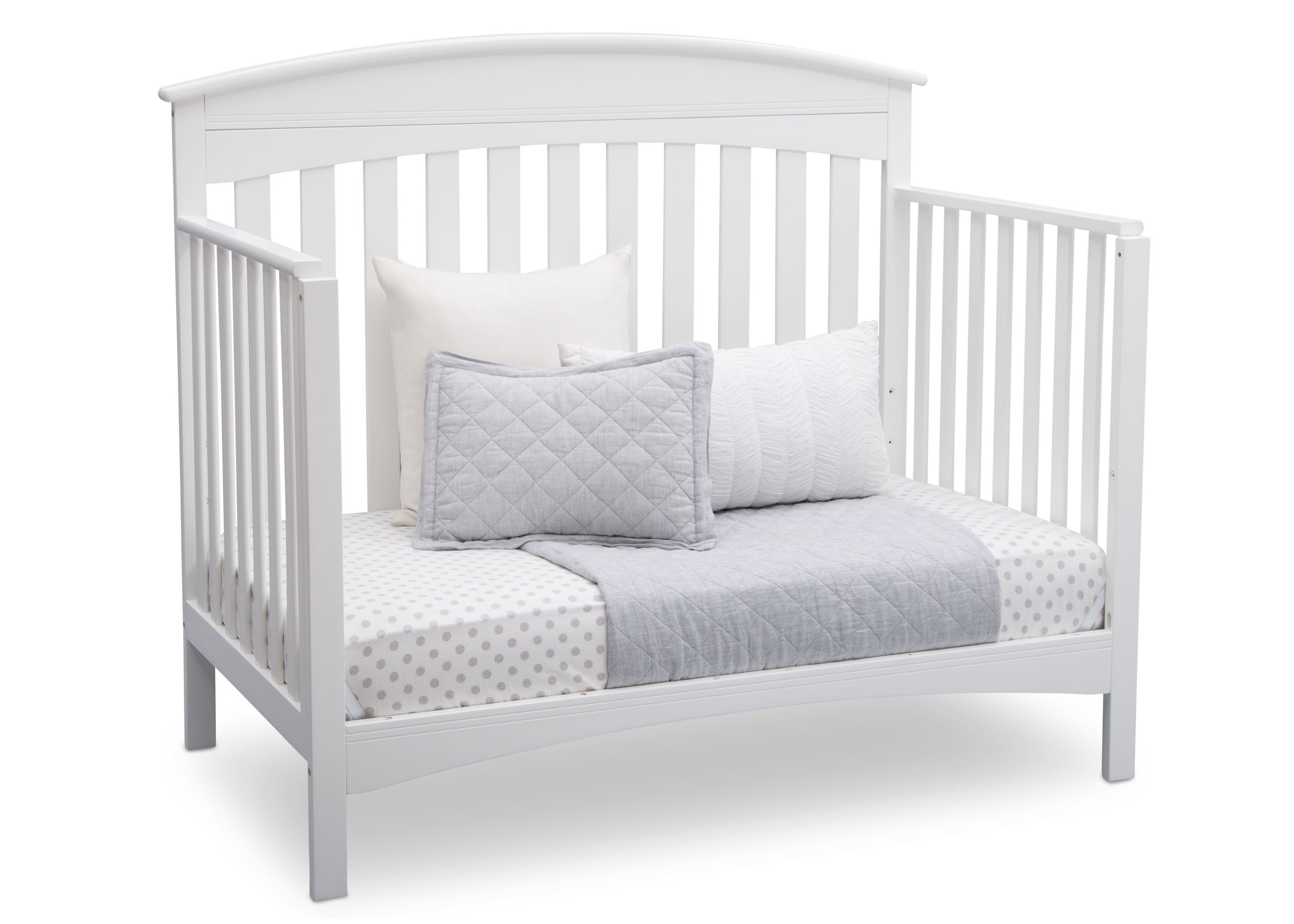 Bennington Elite Arched 4-in-1 Convertible Crib - Convertible Baby Crib to Toddler Bed, Daybed & Full-Size Bed | Perfect for Nursery, Bedroom & Guest Room