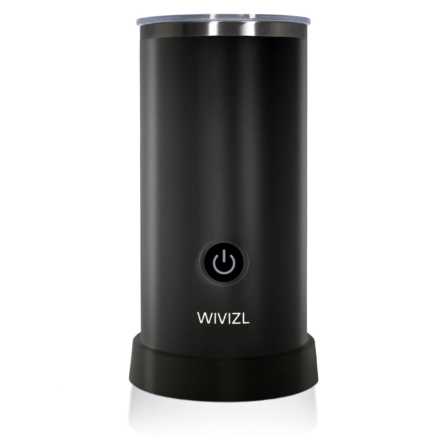 WIVIZL 4-in-1 Electric Milk Frother and Steamer, 8.4oz/250ml Automatic Milk Foam Maker for Latte, Cappuccino & Hot Chocolate - Perfect for Home Coffee Bars, Breakfast & DIY Drinks - BLACK