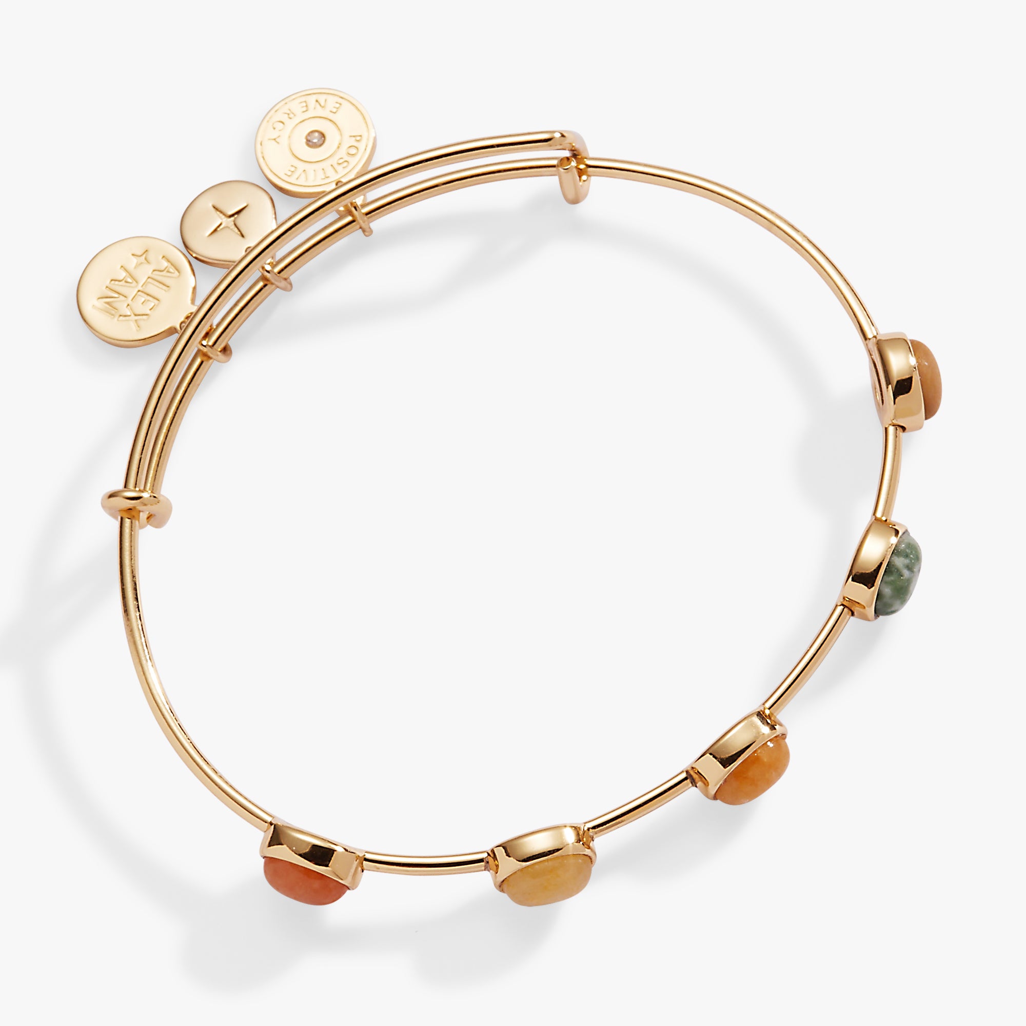 Elegant Inline Semi-Precious Gemstone Bangle Bracelet for Women - Perfect for Weddings, Parties & Everyday Fashion Accessories