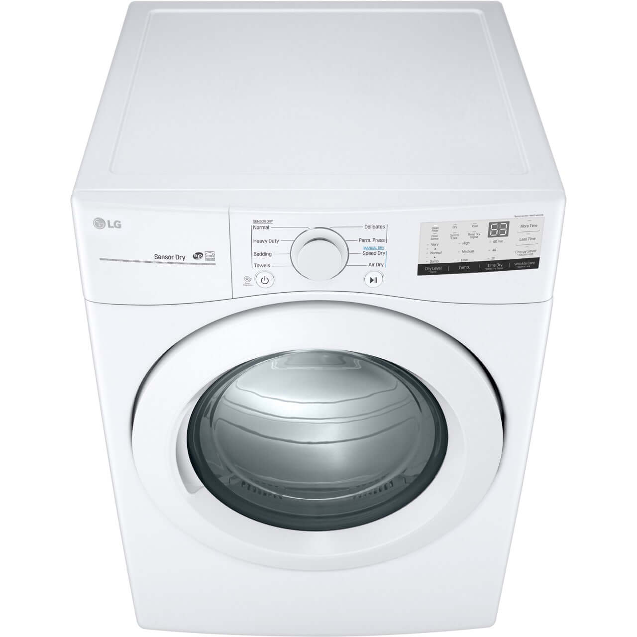 LG DLG3401W 27 Inch 7.4 Cu. Ft. Ultra Large Capacity Gas Clothes Dryer in White - Perfect for Large Families & Heavy Laundry Loads