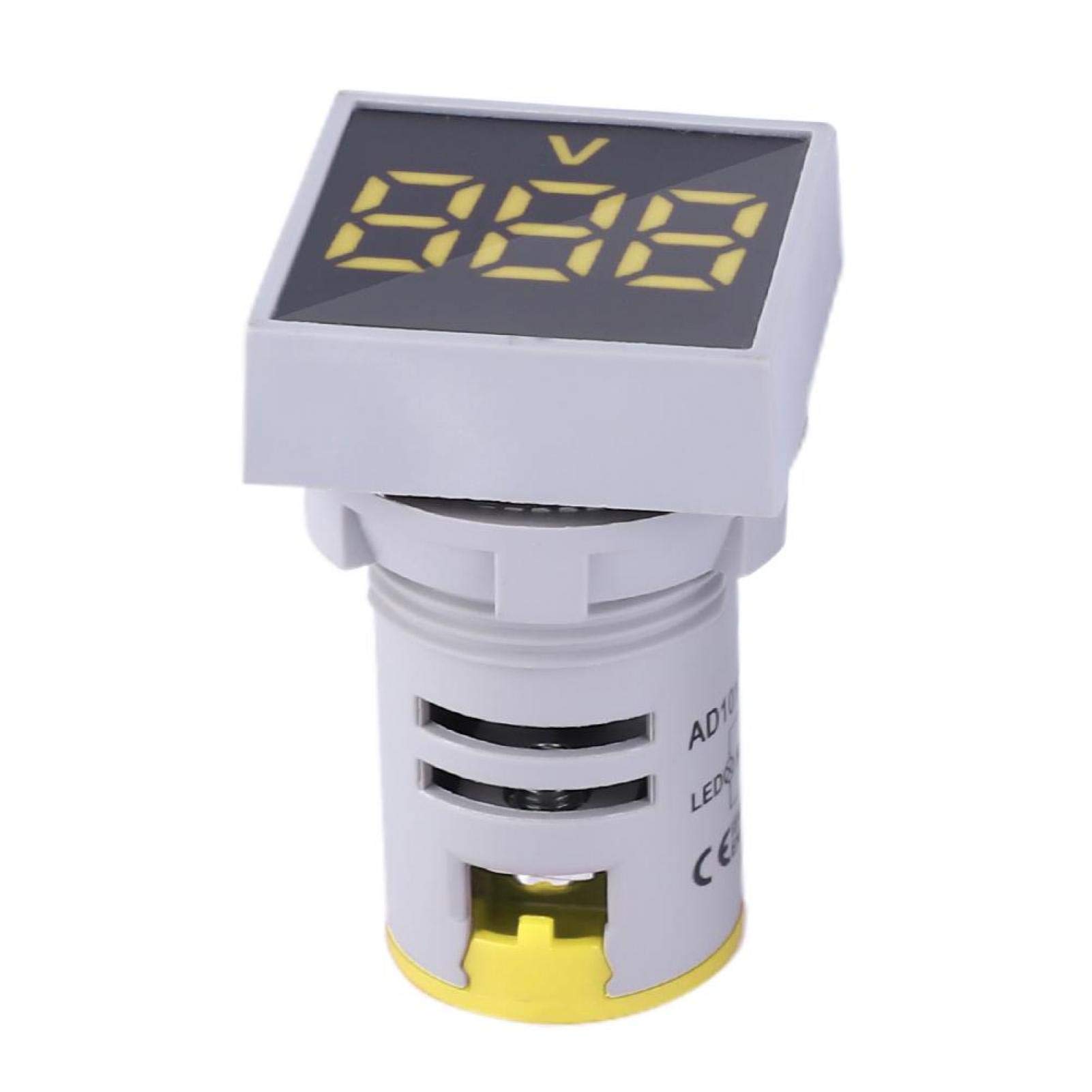 Miniature LED Semaphore Signal Light - Yellow Warning Indicator for Industrial Equipment & Safety Alerts | Perfect for Factories, Warehouses & Traffic Control