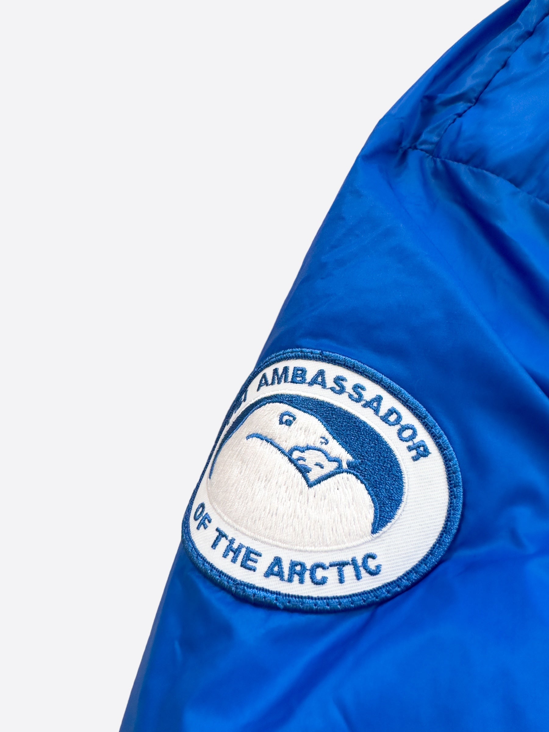 Canada Goose Blue PBI Lodge Hoody Men's Jacket - Waterproof Winter Coat for Outdoor Activities & Extreme Cold Weather