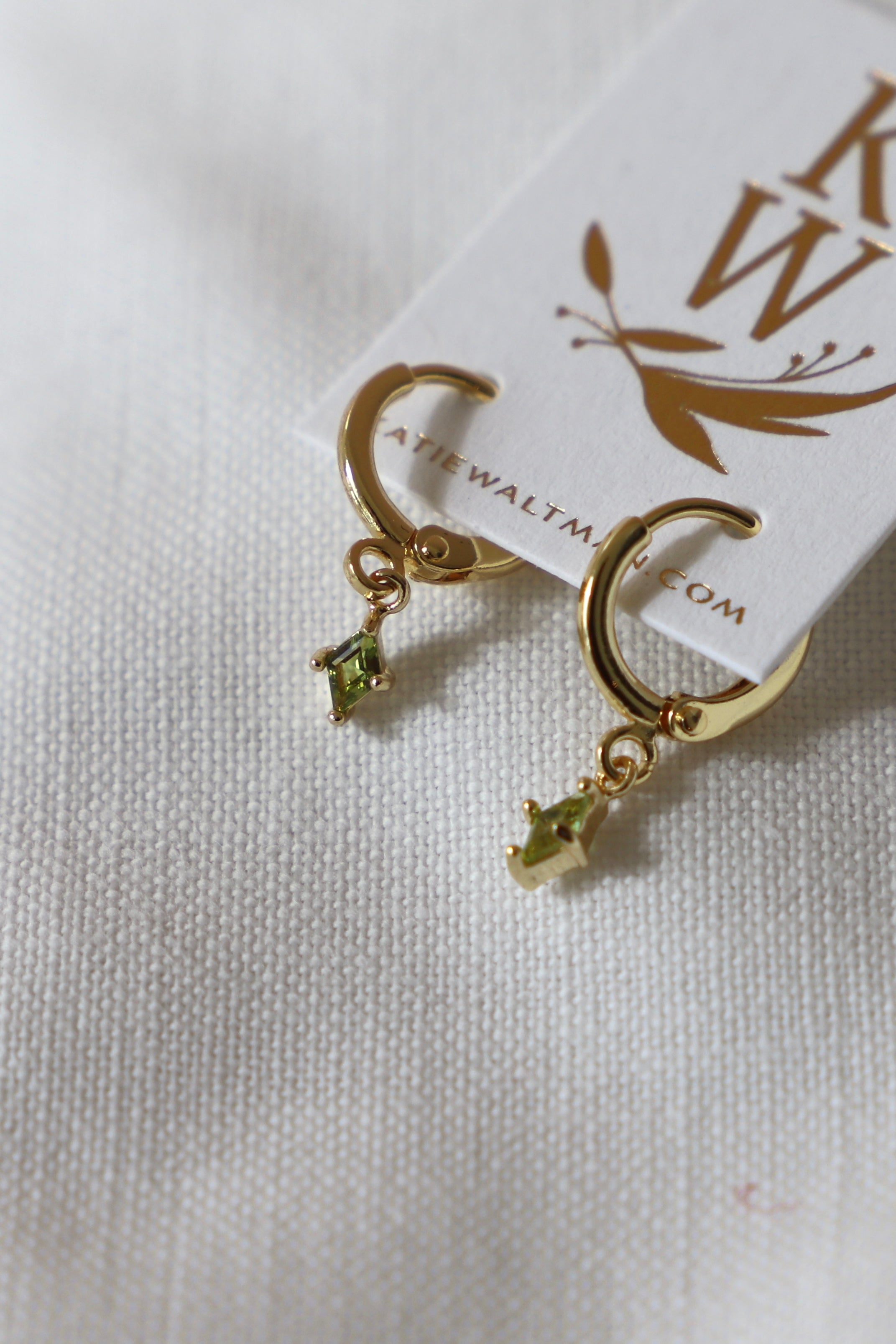 Diamond Birthstone Huggie Earrings - Elegant & Dainty Hoop Earrings for Women - Perfect Gift for Birthdays, Anniversaries & Special Occasions