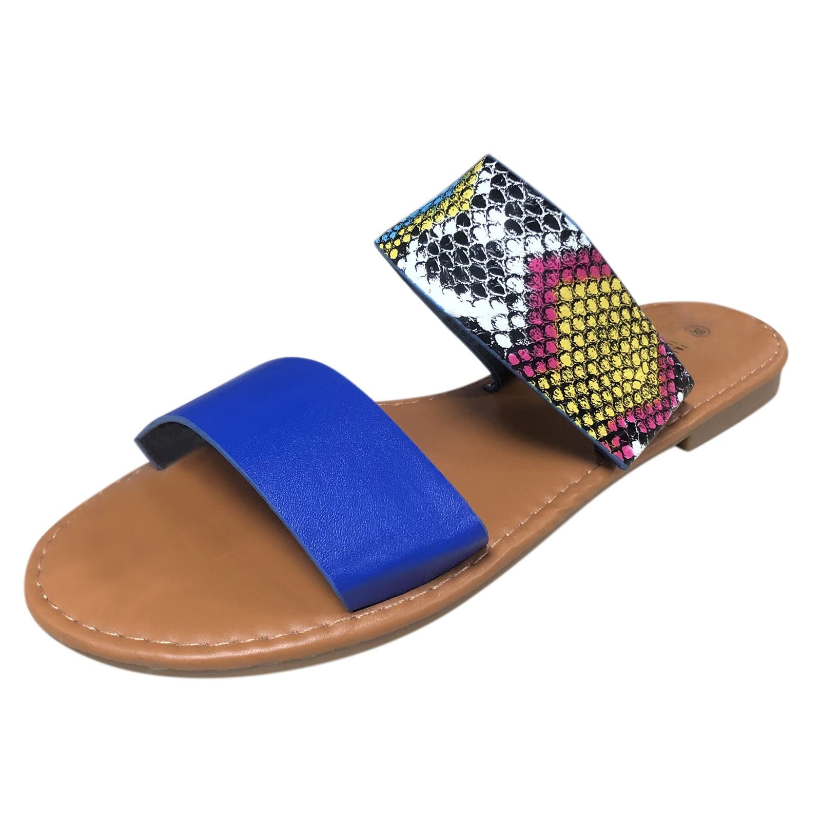 2022 Women's Summer Sandals - Fashionable Casual Flat Beach Slippers for Spring & Summer | Perfect for Beach Vacations, Poolside Lounging & Everyday Wear