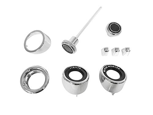 Scott Drake C9ZZ-10852-DLXK Dash Bezel & Knob Kit - Premium Interior Upgrade for Ford Mustang Classic Cars | Perfect for Restoration & Customization Projects