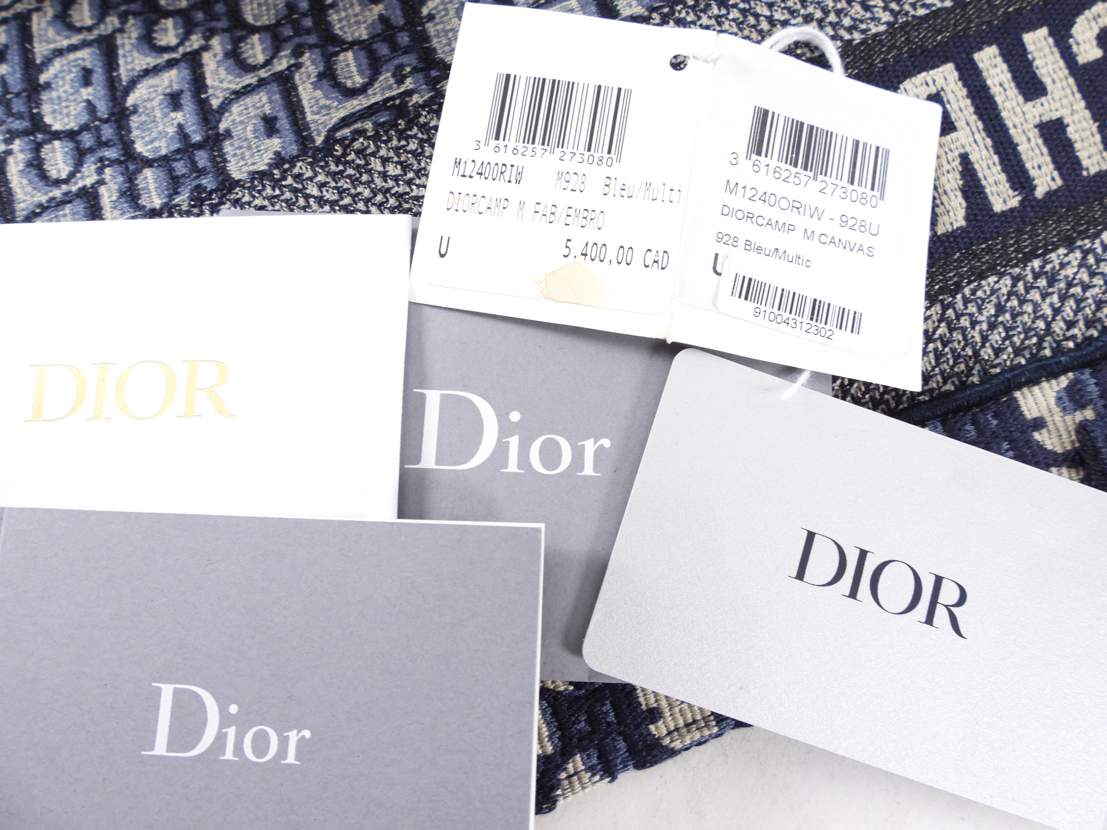 Christian Dior Navy Oblique Diorcamp Monogram Canvas Messenger Bag for Women - Luxury Designer Crossbody Bag for Work, Travel & Everyday Use