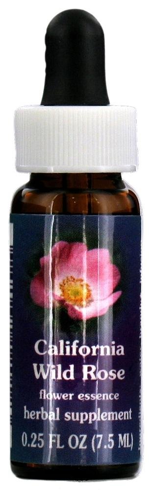 California Wild Rose Flower Essence Drops - 0.25 oz Herbal Supplement for Stress Relief & Emotional Balance | Natural Remedy for Anxiety, Sleep Support & Mindfulness Practice