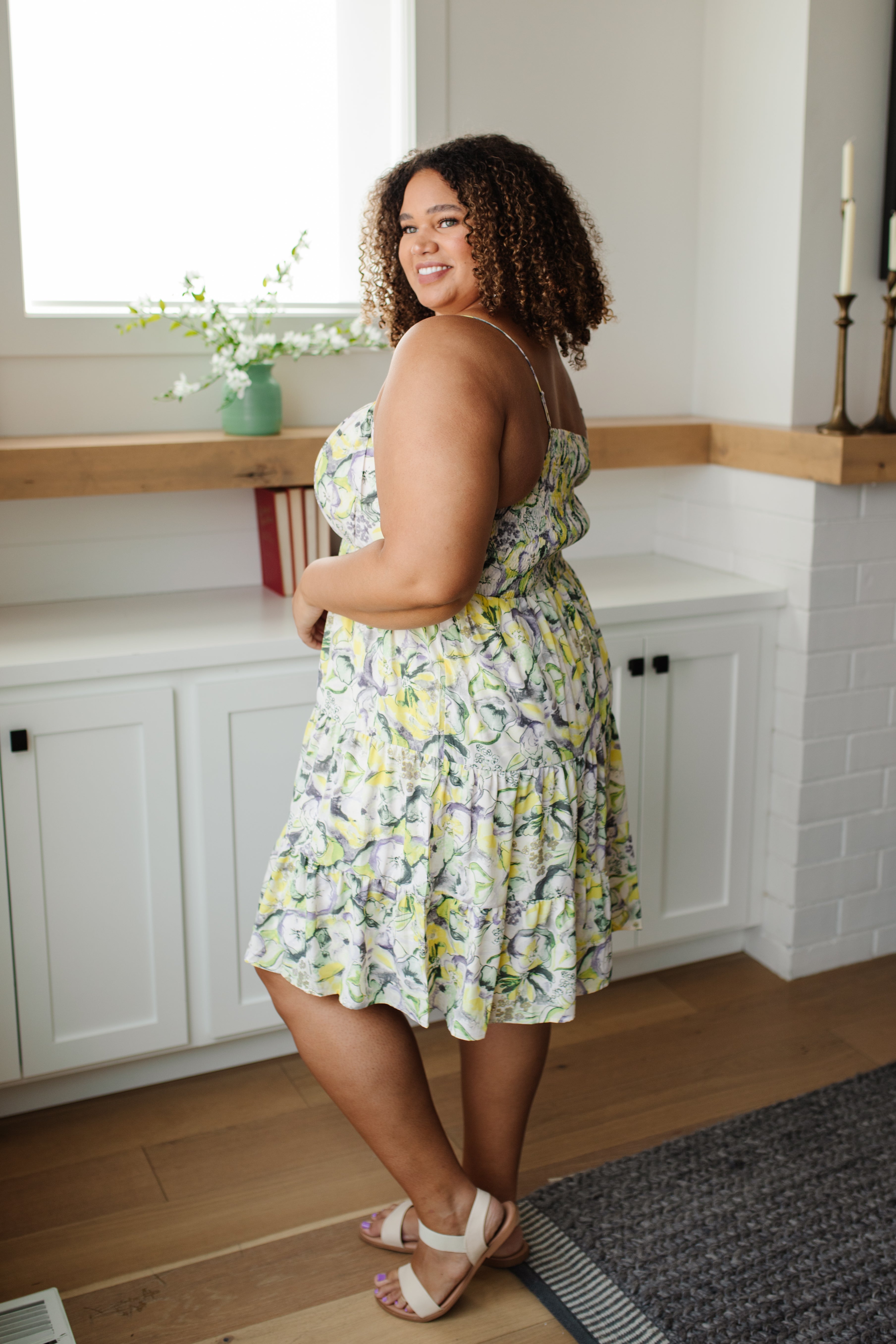 Admire From Afar Dress - Elegant Flowy Midi Dress for Women | Perfect for Dates, Parties & Special Occasions