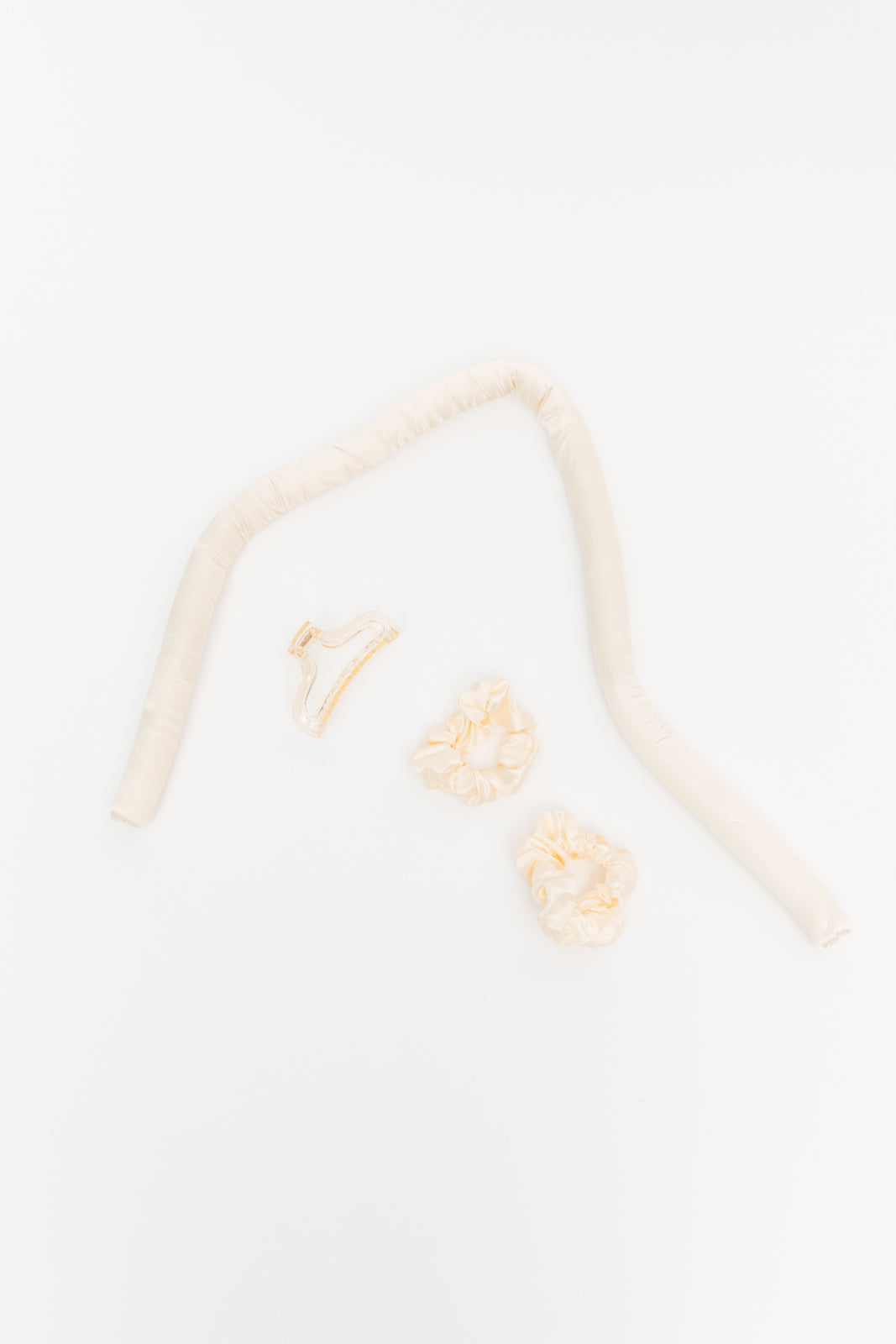 Heatless Curling Rod Set for Long Hair - No Heat Hair Curler with Champagne Color | Perfect for Beach Waves, Wedding, and Everyday Styling